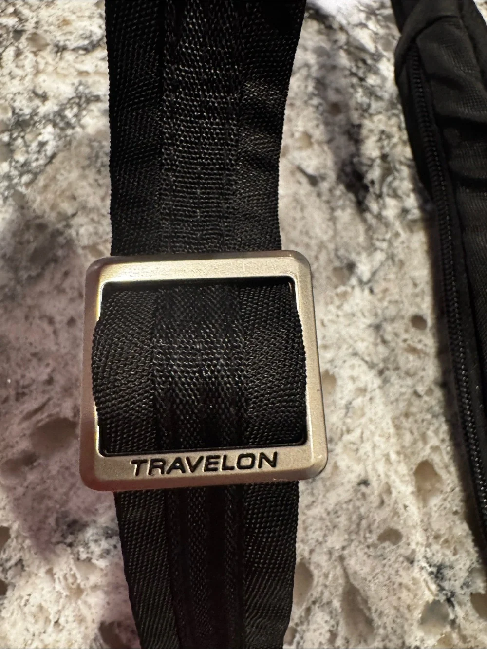 Travelon Black Crossbody Messenger mid size Bag